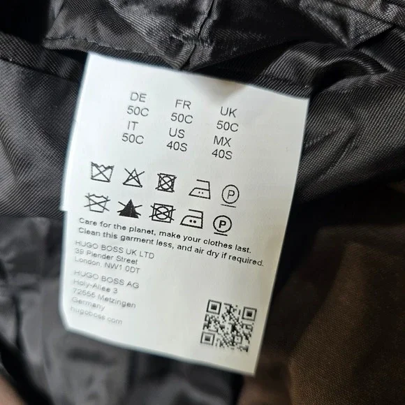 Hugo‎ Boss Double Breasted Suit Mens 40S Pants 36x32 Brown Modern Super 100 NEW